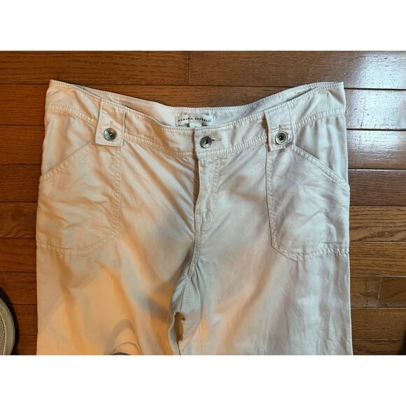 Banana Republic Off White linen cotton blend pants size 10 - Picture 9 of 11